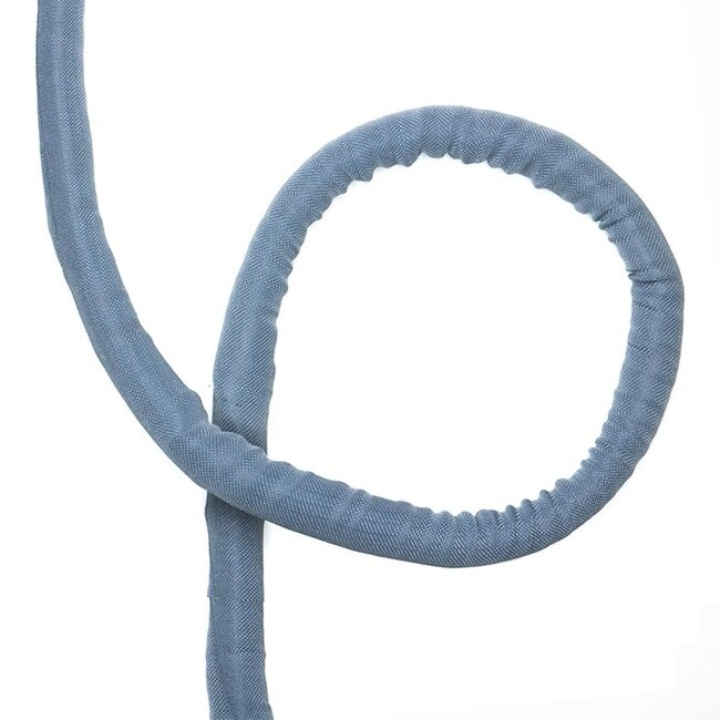 Cavus polyester kabelsleeve zelfsluitend - 19mm / grijs - 1 meter