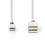 Nedis 8-pins Lightning naar USB-A kabel - USB2.0 - tot 2,4A / wit - 3 meter