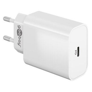 Goobay Goobay thuislader met 1 USB-C PD poort - 45W / wit