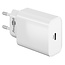 Goobay thuislader met 1 USB-C PD poort - 45W / wit