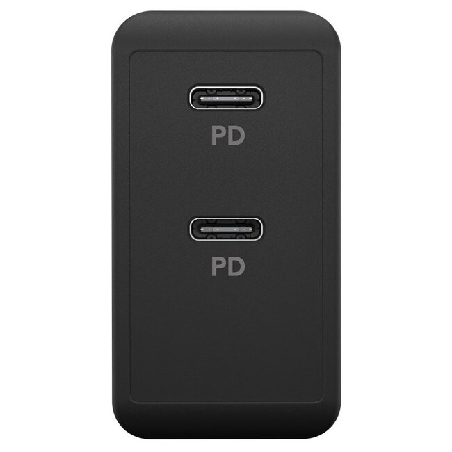 Goobay thuislader met 2 USB-C PD poorten - 36W / zwart
