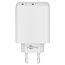 Goobay thuislader met 2 USB-C PD poorten - 36W / wit