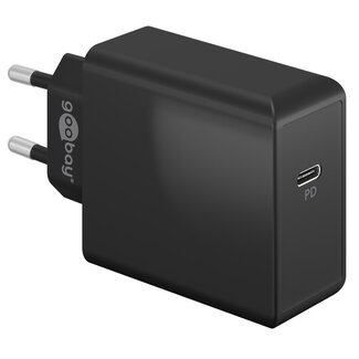 Goobay Goobay thuislader met 1 USB-C PD poort - 65W / zwart