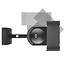My Wall luidspreker muurbeugel set voor luidsprekers - klembevestiging - tot 15 kg / zwart