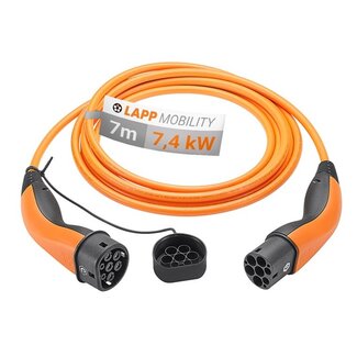 LAPP LAPP EV Type 2 - EV Type 2 oplaadkabel - 7,4kW / oranje - 7 meter