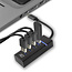 ACT USB-C hub met 4 poorten - busgevoed - USB3.0 / zwart - 0,30 meter