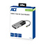 ACT USB-C hub met 3x USB-A, 1x USB-C PD 60W poort en kaartlezer - compact - USB3.0 / aluminium - 0,15 meter