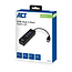 ACT USB naar RJ45 Gigabit LAN adapter met 3-poorts USB hub - USB3.0 - CAT6 / zwart - 0,15 meter