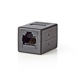 Nedis Nedis UTP CAT6 Gigabit RJ45 koppelstuk / zwart