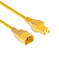 C15 - C14 stroomkabel voor UPS/PDU - 3x 1,00mm (rubber) / geel - 1 meter