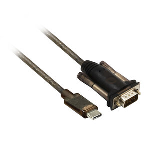 ACT ACT USB-C (m) naar 9-pins SUB-D (m) seriële RS232 adapter / Prolific chip - 1,5 meter