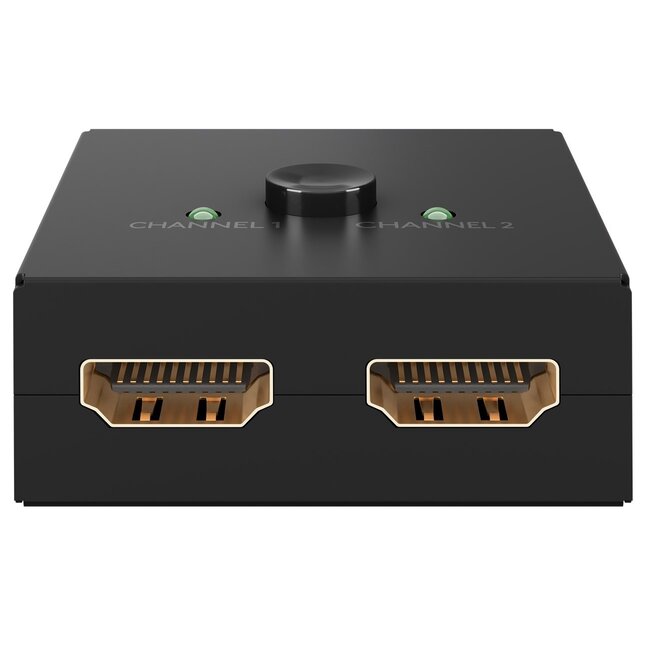 Goobay bi-directionele HDMI schakelaar 2 naar 1 / 1 naar 2 - HDMI1.4 (4K 30Hz) / zwart