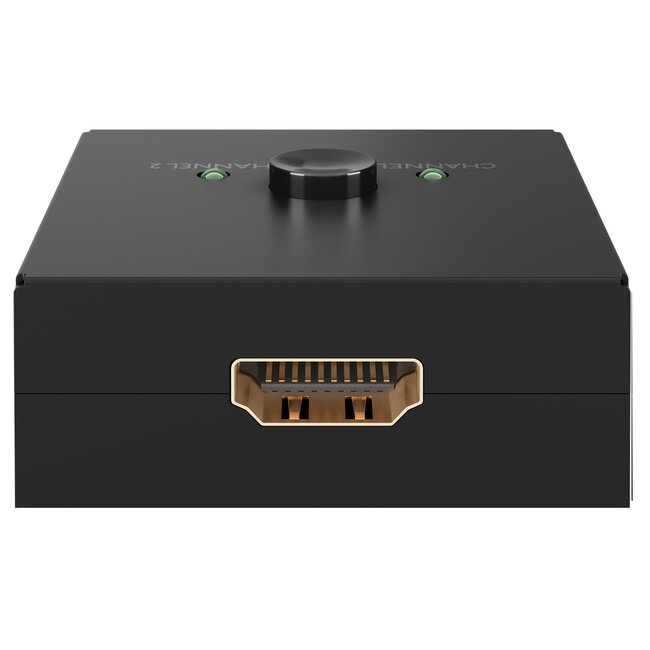 Goobay bi-directionele HDMI schakelaar 2 naar 1 / 1 naar 2 - HDMI1.4 (4K 30Hz) / zwart