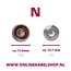 N (v) - RP-SMA (m) inbouw kabel - RG174 - 50 Ohm / zwart - 0,30 meter