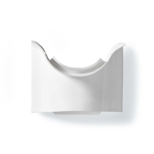 Nedis kunststof hoekstuk voor kabelgoot half-rond 4,4 cm - in de hoek / wit