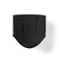 Nedis kunststof hoekstuk voor kabelgoot half-rond 4,4 cm - over de hoek / zwart