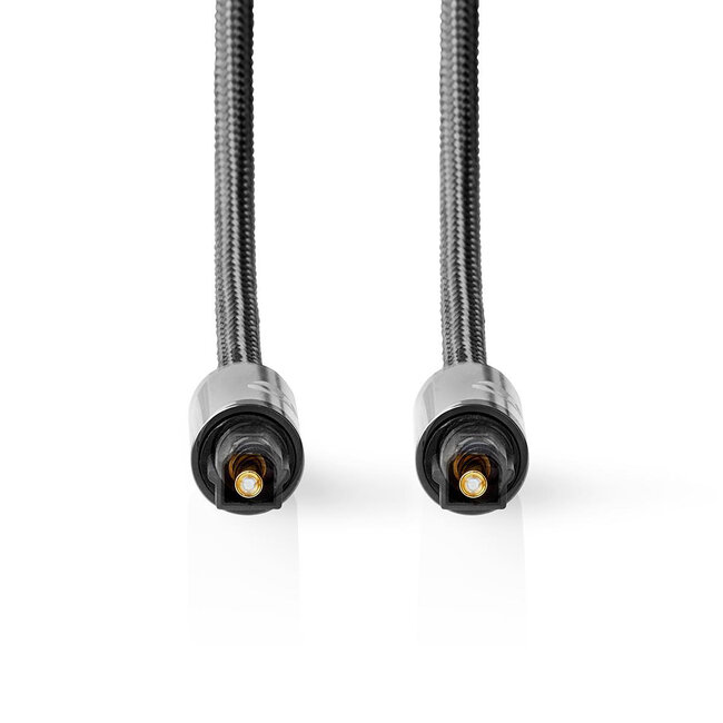 Nedis Premium digitale optische Toslink audio kabel / zwart - 5 meter