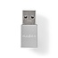 Nedis USB-A (m) - USB-C (v) adapter - USB3.0 / aluminium
