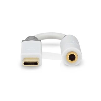 Nedis Nedis USB-C naar 3,5mm Jack audio adapter - actief / wit - 0,10 meter