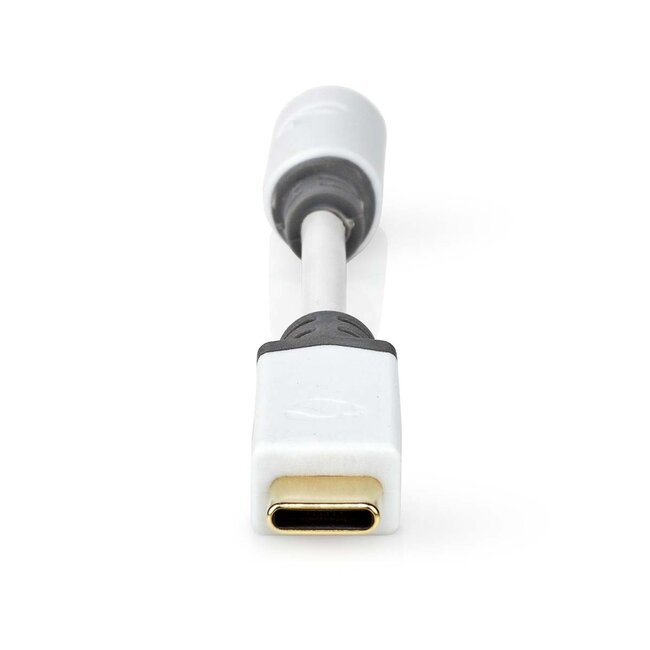 Nedis USB-C naar 3,5mm Jack audio adapter - actief / wit - 0,10 meter