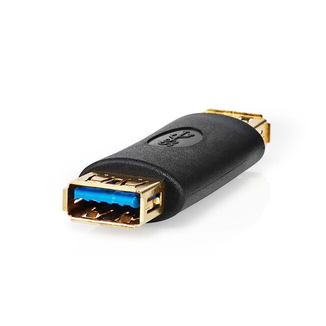Nedis USB-A (v) - USB-A (v) koppelstuk - USB3.0 / zwart