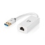 Nedis USB-A naar RJ45 Gigabit Ethernet LAN adapter - USB3.0 - CAT6 / wit - 0,20 meter