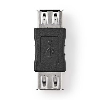 Nedis Nedis USB-A (v) - USB-A (v) koppelstuk - USB2.0 / zwart