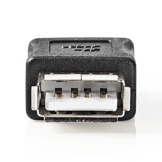Nedis USB-A (v) - USB-A (v) koppelstuk - USB2.0 / zwart
