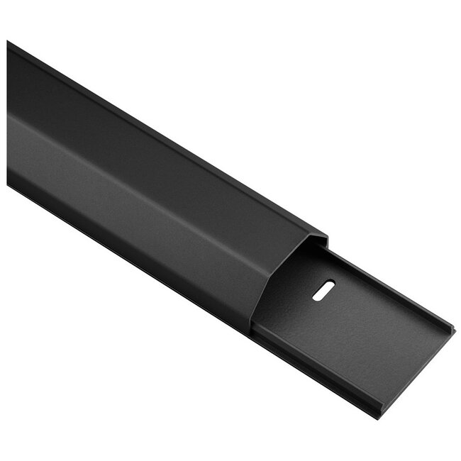 Goobay aluminium kabelgoot - 110 x 5 cm / zwart