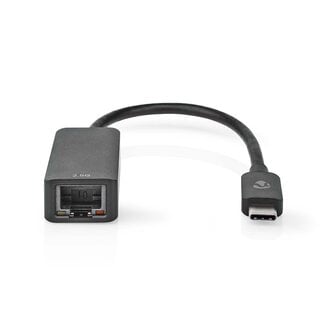 Nedis Nedis USB-C naar RJ45 2,5 Gigabit Ethernet LAN adapter - USB3.0 / zwart - 0,20 meter