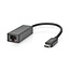 Nedis USB-C naar RJ45 2,5 Gigabit Ethernet LAN adapter - USB3.0 / zwart - 0,20 meter