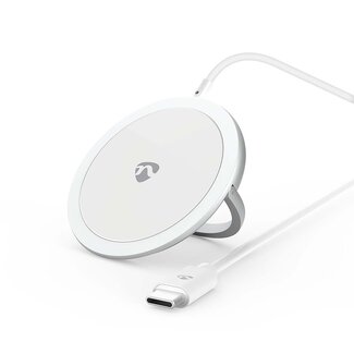 Nedis Nedis Fast Charging draadloze lader met Qi Wireless Charging technologie en standaard - 15W / aluminium - 1 meter