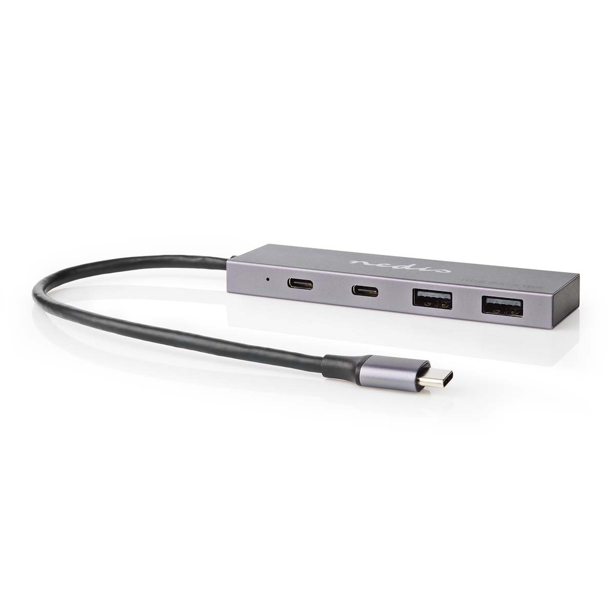 USB-Hub | 1x USB-C© 3.2 Gen 2 Male | 2x USB-A 3.2 Gen 2 Female / 2x USB-C© 3.2 Gen 2 Female | 4-