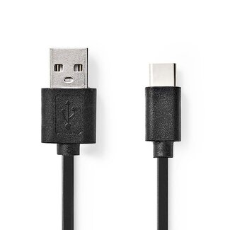 Nedis Nedis USB-C naar USB-A kabel - USB2.0 - tot 3A / zwart - 0,10 meter