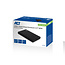 ACT HDD behuizing voor 2,5'' SATA HDD/SSD - USB3.1 (10 Gbps) - kunststof (toolless) / zwart