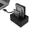 ACT Dual Bay Docking Station voor 2,5'' en 3,5'' SATA HDD/SSD - USB3.0 (5 Gbps) / zwart