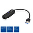 ACT USB-A naar SATA adapter voor 2,5'' HDD/SSD - USB3.0 (5 Gbps) / zwart