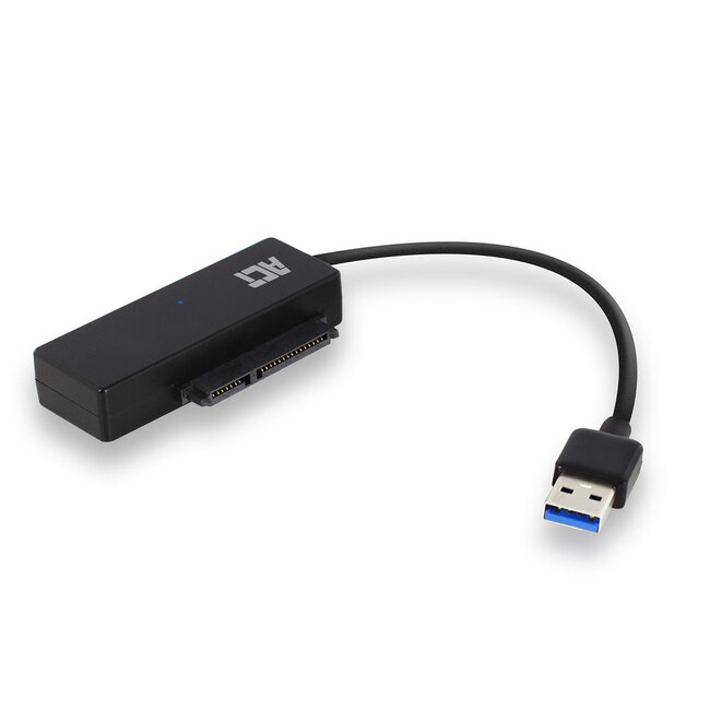 ACT USB-A naar SATA adapter voor 2,5'' en 3,5'' HDD/SSD - USB3.0 (5 Gbps) / zwart