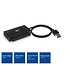 ACT USB-A naar SATA/IDE adapter voor 2,5'', 3,5'' en 5,25'' HDD/SSD - USB3.0 (5 Gbps) / zwart