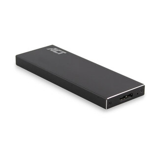 ACT ACT externe behuizing voor M.2 SATA SSD (max. 80mm) - USB3.0 (5 Gbps) - aluminium / zwart
