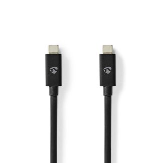 Nedis Nedis USB-C naar USB-C kabel - USB4 (tot 20 Gbit/s) - PD3.1 tot 240W - video tot 8K 60Hz / zwart - 2 meter