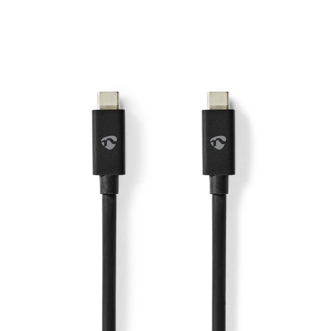 Nedis USB-C naar USB-C kabel - USB4 (tot 20 Gbit/s) - PD3.1 tot 240W - video tot 8K 60Hz / zwart - 2 meter