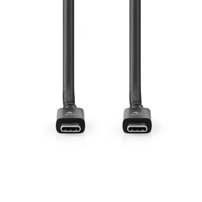 Nedis USB-C naar USB-C kabel - USB4 (tot 20 Gbit/s) - PD3.1 tot 240W - video tot 8K 60Hz / zwart - 2 meter