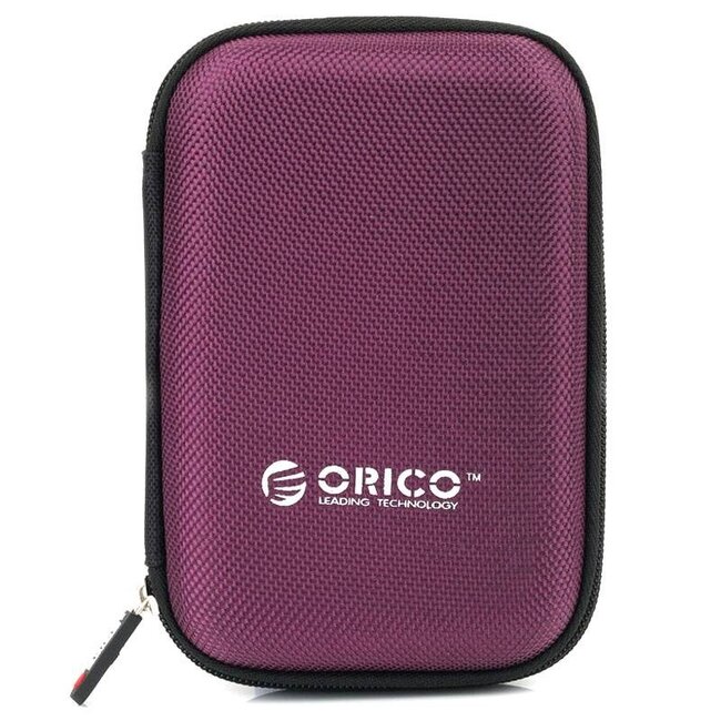 Orico beschermtas met ritssluiting voor externe 2,5'' HDD/SSD / paars