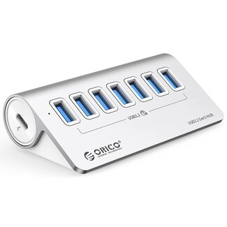 Orico Orico desktop USB-A/USB-C hub met 7 USB-A poorten - busgevoed - USB3.1 (tot 10 Gbit/s) / aluminium - 0,50 meter