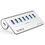 Orico USB hub met 7 USB-A poorten - busgevoed - USB3.1 (tot 10 Gbit/s) / aluminium - 1 meter