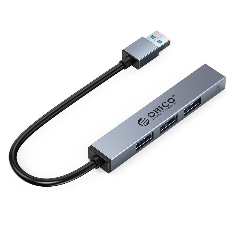 Orico USB 3.0 Design Hub aluminium met 3x USB-A 2.0 en 1x USB-A 3.0