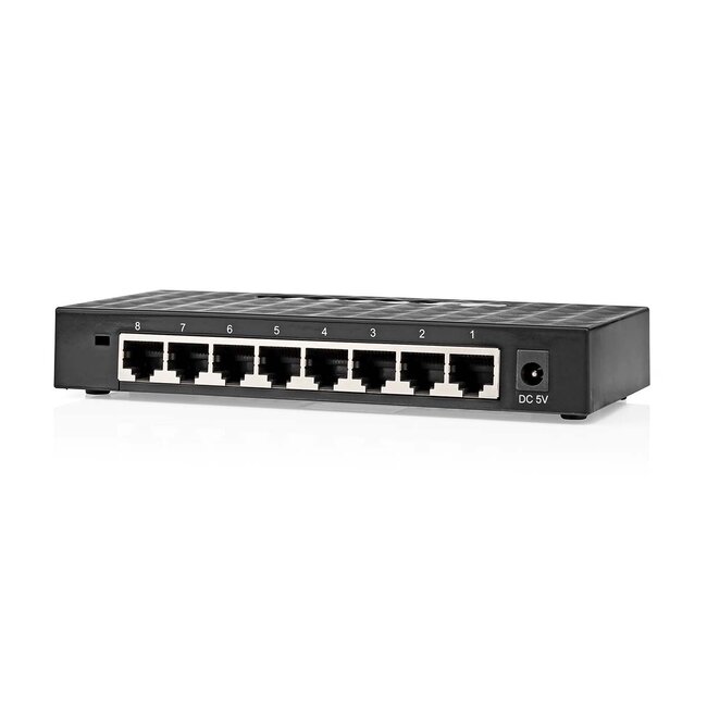 Nedis Gigabit Ethernet Switch met 8 poorten / zwart