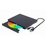Gembird externe USB CD/DVD-Rom drive (lezen en branden) - USB-A/USB-C - USB3.0 / zwart