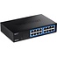 TRENDnet TEG-S17D Gigabit Ethernet Switch met 16 poorten - 10/19 inch (1HE) / zwart